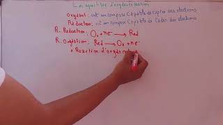 Ep 19 Réactivité Chimique  Oxydant réducteur et équation doxydoréduction Darija [upl. by Ardnama]