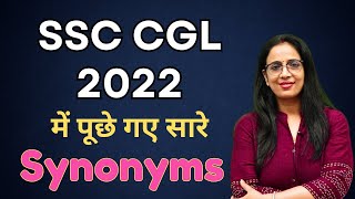 Synonyms asked in SSC CGL 2022  Synonyms amp Antonyms  SSC CGL 2023  Vocabulary  Rani Maam [upl. by Yovonnda658]