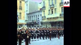 SYND 220469 THREE DAY CELEBRATIONS IN ATHENS TO MARK THE SECOND ANNIVERSARY OF THE GREEK MILITARY [upl. by Naruq602]