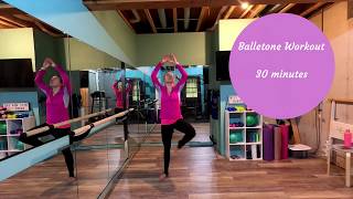 30 Minute Balletone Cardio Workout [upl. by Rednaskela313]