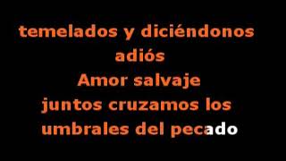 Amor salvaje  Video karaoke [upl. by Campos]