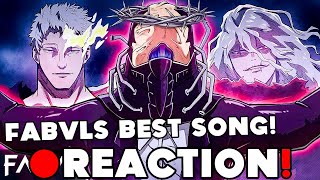 ALL FOR ONE SONG quotCRØWNEDquot  FabvL ft Johnald My Hero Academia REACTION [upl. by Ollopa474]