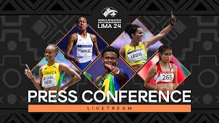 Livestream World Athletics U20 Championships Lima 24  Press Conference [upl. by Nerak]