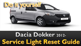 Dacia Dokker Service Reset [upl. by Rambert242]