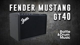 Fenders latest the Fender Mustang GT40  DEMO TIME [upl. by Sualohcin]