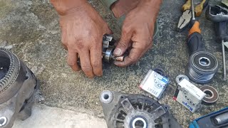 hummingsound sound problem alternator replace bearing [upl. by Nodlehs]