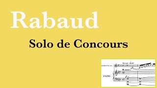 Rabaud  Solo de Concours Piano Karaoke [upl. by Crystal]