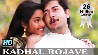 Kadhal Rojave  A R Rahman  Arvind Swamy Madhoo  Roja 1992  Tamil Video Song [upl. by Nibor]