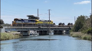 Long Island Steel Train over the Mordialloc Creek  2 Angles  VL357 G532 [upl. by Nahgeem]