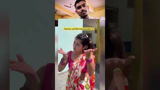 School morning assembly comedy funny fun school viral shortvideo sejalgabashorts [upl. by Aivalf]