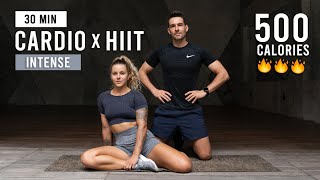 30 MIN FULL BODY CARDIO HIIT Workout Intense No Equipment [upl. by Aitrop]