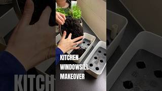 kitchen windowsill makeover diydecor kitchendecor growlight soltech thrift [upl. by Yhtomit]