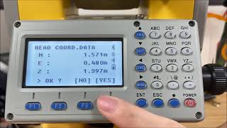 how to do RESECTION in TOTAL STATION SOUTH N6 [upl. by Resarf197]