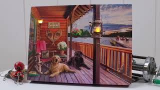 A2142 The Lake House 8x6 Lighted Tabletop Canvas [upl. by Whalen]