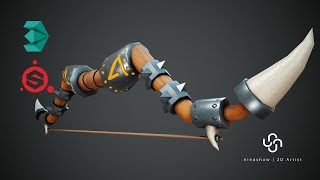 Modeling Unwrap amp Texturing Stylized Bow  Part1 Modeling [upl. by Dee Dee303]