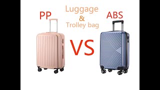 The difference between ABS luggage and PP luggage，China Luggage Factory manufacturer [upl. by Stoat]