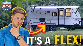 Winnebago Micro Minnie FLX 2108DS Travel Trailer  Your OffGrid Travel Companion [upl. by Anett]