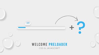 How to Make Welcome Screen Preloader  CSS amp Javascript [upl. by Artim875]