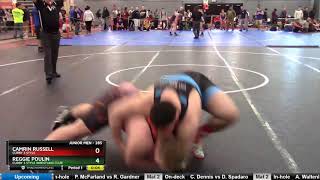 Junior Men 285 Camrin Russell Curby 3 Style Vs Reggie Poulin Curby 3 Style Wrestling Club [upl. by Salhcin385]