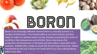 Top 5 Food Rich In Boron [upl. by Zoellick]