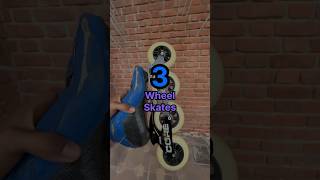 3 Wheel Skates Vs 4 Wheel Skates  inline skates Vs Quad Skates  Skate World Academy skating [upl. by Cence]