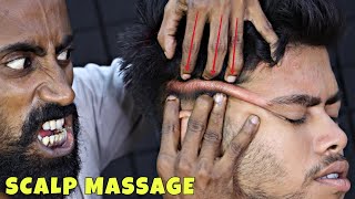 Powerful Scalp Massage for Headache Relief  Head Massage amp Neck Cracking  Spine Cracking  ASMR [upl. by Hocker]