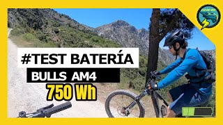 Test duración batería 750Wh  Ebike MTB Bulls AM4 AM3 doble suspensión [upl. by Natividad586]