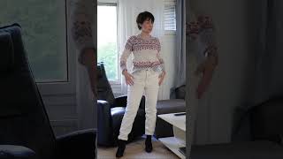 Cozy Lapland Style White Mom Jeans amp Knitted Sweater GRWM ❄️ [upl. by Nered]