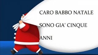 Caro Babbo Natale  Canzoni natalizie con testo Christmas music with lyrics [upl. by Gregorius]