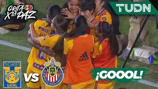 ¡Fórmula letal Gol de Kanu de cabeza I Tigres 00 Chivas I Grita México Femenil C22Semis  TUDN [upl. by Brinn680]