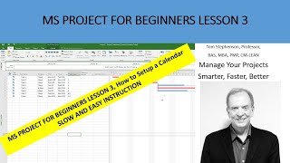 How to setup a calendar and insert holidays in MS Project for beginners [upl. by Airdnek]