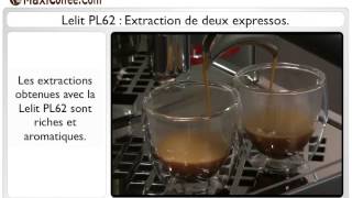 Tuto Lelit PL62  Extraction de deux expressos [upl. by Anglo938]