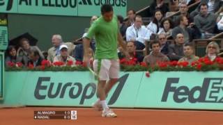 2008 Roland Garros Nadal vs Almagro [upl. by Novahs77]