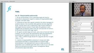 3062016  Forme di responsabilità di amministratori e dipendenti degli enti locali [upl. by Bekha347]