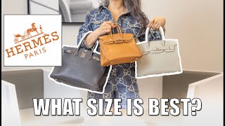 Hermes Birkin Size Comparison sizes 25 30 35  BAG BUZZ [upl. by Jehovah893]