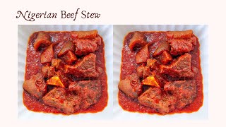 NIGERIAN BEEF STEW  Buka Stew  FOODIEHAVEN [upl. by Apur426]