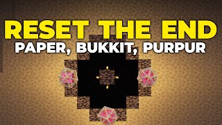 How Rest the End on Minecraft Servers with Plugins Paper PurPur Spigot Bukkit [upl. by Michal470]