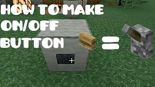 How to make a Button act Like Lever  Minecraft Bedrock 116 [upl. by Iahc]