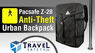 Pacsafe Z28 Anti Theft Urban Backpack [upl. by Wende750]