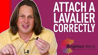 How to Attach a Lavalier Microphone to Your Shirt [upl. by Ayotac40]