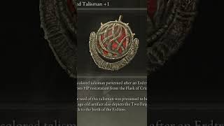 Crimson Seed Talisman 1 ELDEN RING DLC Talisman eldenring eldenringdlc shorts [upl. by Tad883]