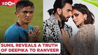 Ranveer Singh learns a SHOCKING truth of Deepika Padukone through footballer Sunil Chhetri [upl. by Bainter]