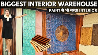 Interior wall panels warehouse in delhi ncr wpc louvers UV marble sheet charcoal panel wallpanels [upl. by Orran]