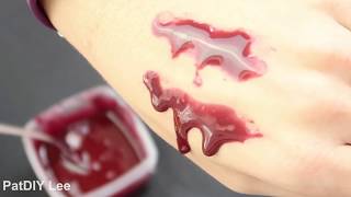 DIY ESSBARES BLUT für Halloween 💉Kunstblut selber machen I SFX FAKE BLOOD I PatDIY [upl. by Lauretta743]