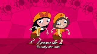 FHD PL Phineas and Ferb  Waggle Dance Polish version with lyrics and English translation [upl. by Mauchi]