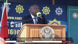 Western Cape crimecombating agreement President Ramaphosa [upl. by Aidekal]