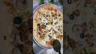 pizza recipe without oven at home  corns  sausages  chicken  black olives  vegetables [upl. by Yrrap484]