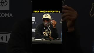 Deion Roasts Reporter🤣 [upl. by Nicola657]