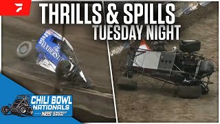 Tuesday Thrills amp Spills  2024 Chili Bowl Nationals [upl. by Qirat952]