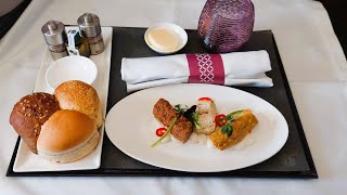 Qatar Airways Business Class Experience  Karachi to Doha  Free Upgrade [upl. by Dine]